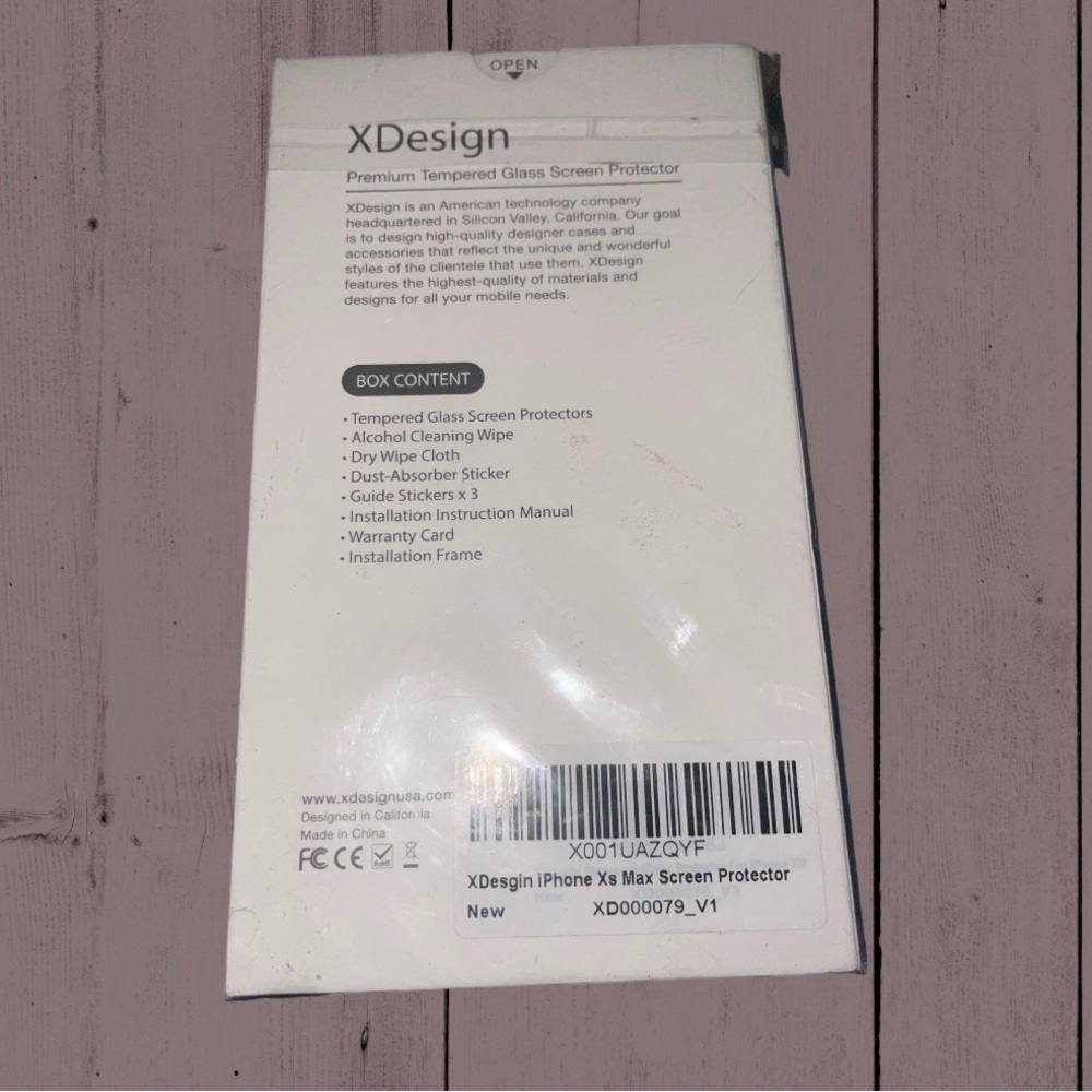 XDesign Glass Screen Protector For iphone XS MAX - Picture 2 of 2